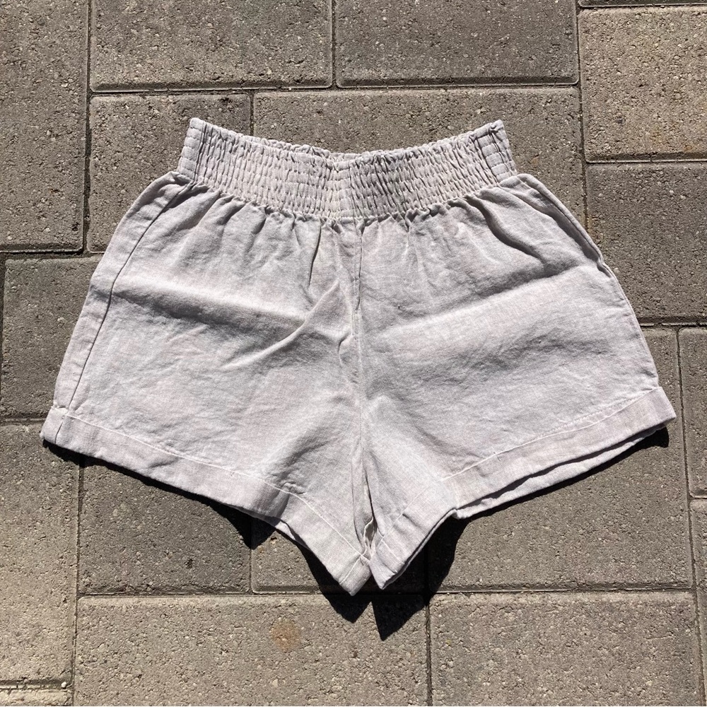 Reformation 100% Linen Shorts